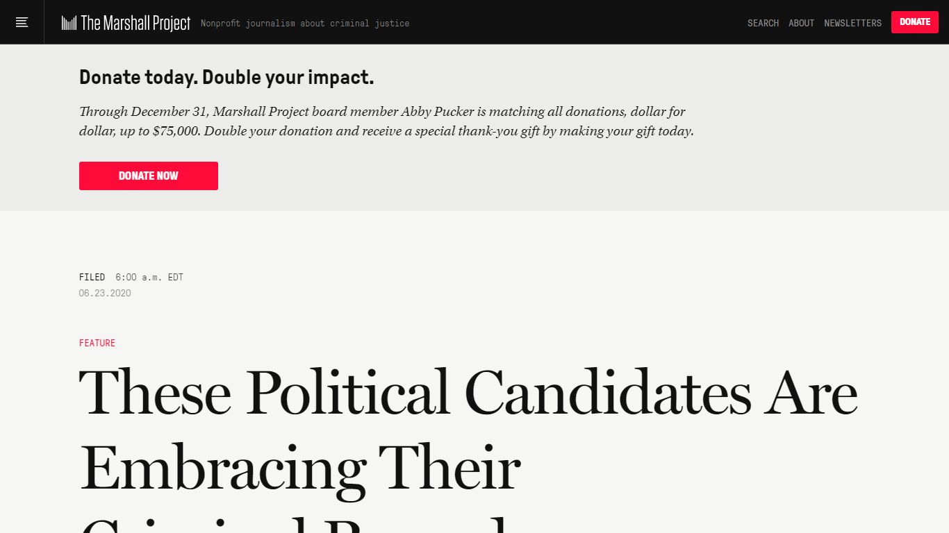 These Political Candidates Are Embracing Their Criminal Records